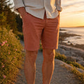 Men's Chino Shorts — Hayden Slim Fit Cotton Coastal
